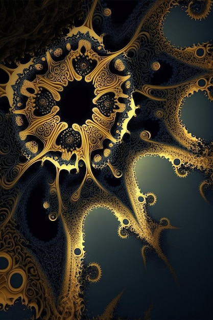Computer generated image of an intricate design generative ai
