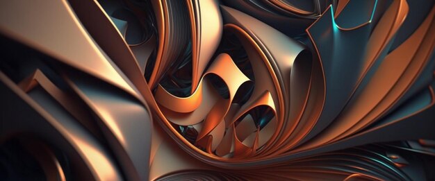 A computer generated image of a large, colorful, abstracted, fractal design.