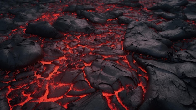 A computer generated image of lava and lava.