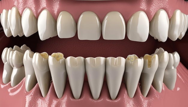歯のある口のコンピューター生成画像