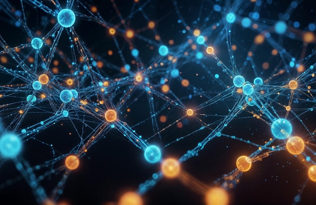 a computer generated image of a network of connected connected connected connected connected lines