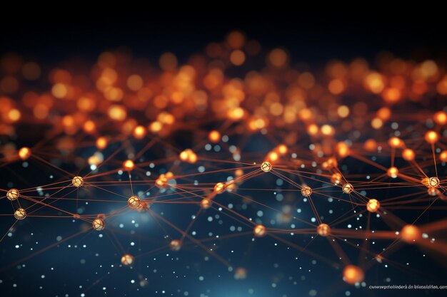 Premium Photo | A computer generated image of a network of connected ...
