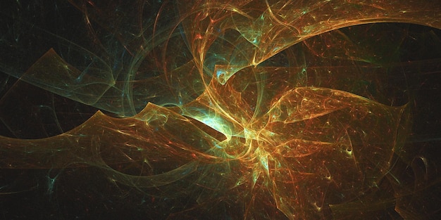 a computer generated image of a red and green abstract design.