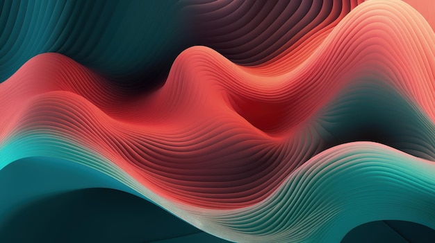 A computer generated image of wavy lines