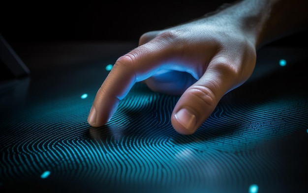 コンピューターがデジタル表面上の指紋を識別して測定します