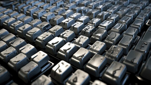 A computer keyboard up close