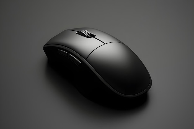 Computer mouse concept on black background