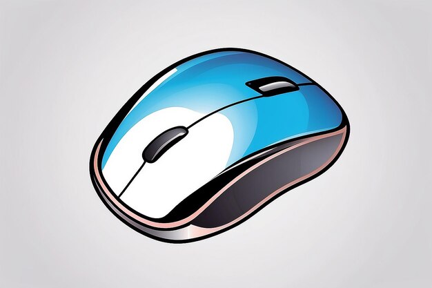 Foto disegno di illustrazione vettoriale dell'icona del mouse del computer