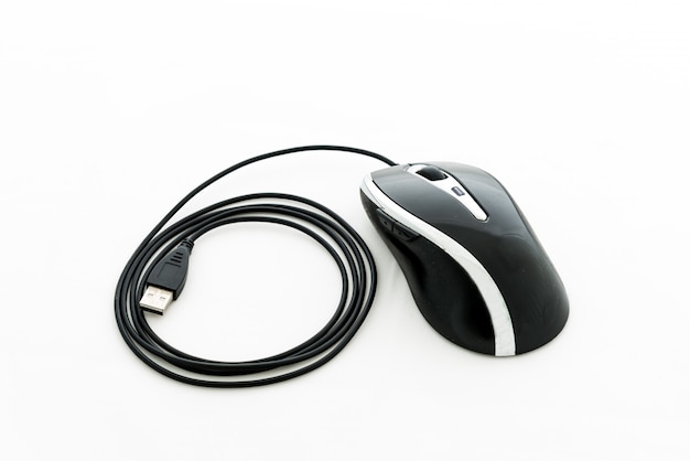 Computer mouse with USB cable