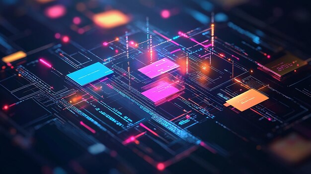 computer network security technology vector illustration structure communications with data center or online server via protected internet connection cyber security data concept home network