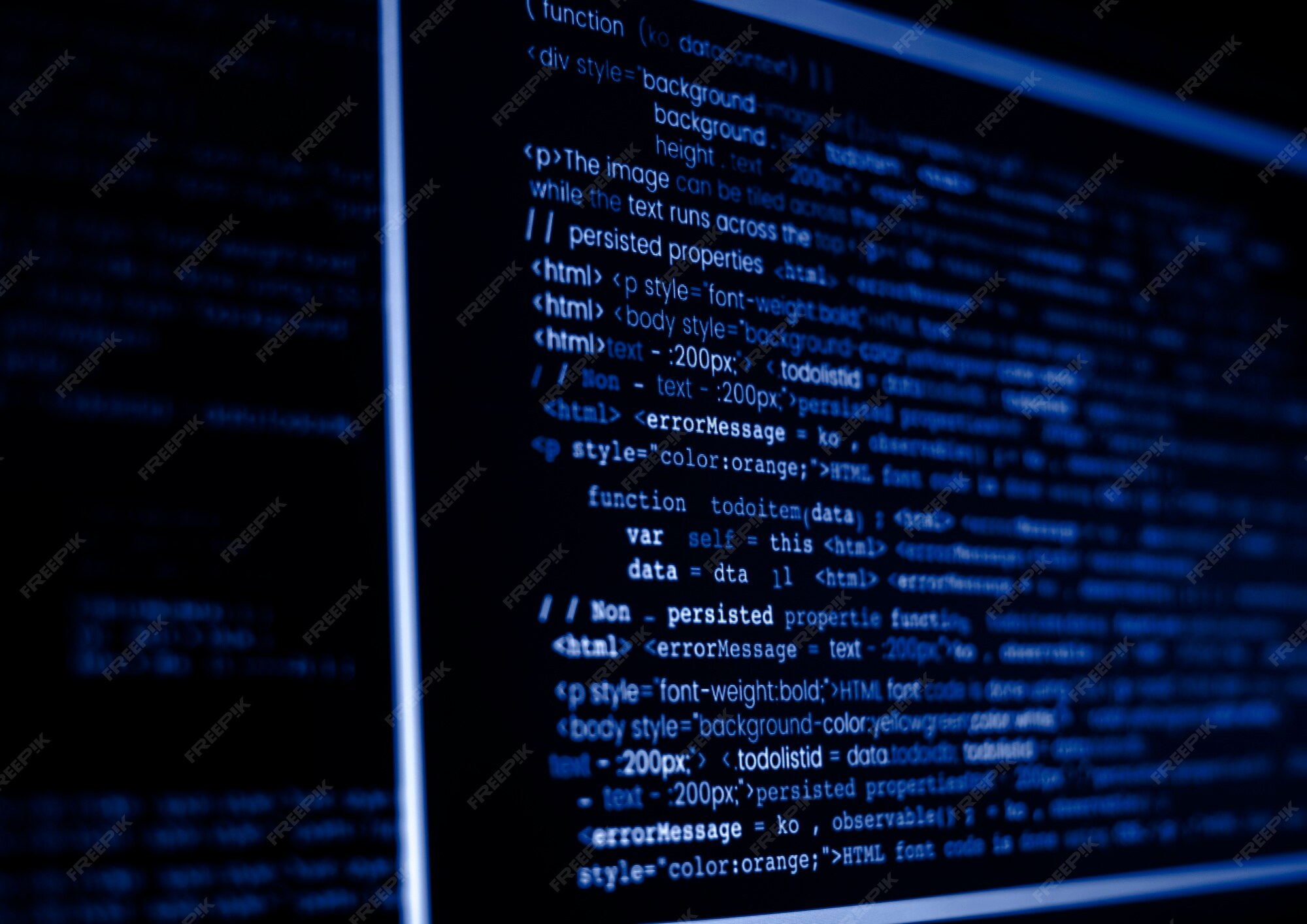 Premium Photo | Computer program code on a screen