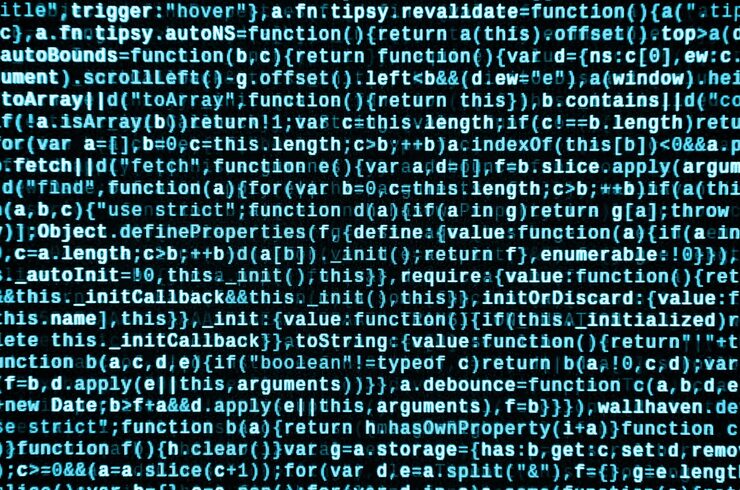Photo computer program preview programming code typing information technology website coding standards for web design