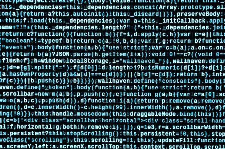 Photo computer program preview programming code typing information technology website coding standards for web design