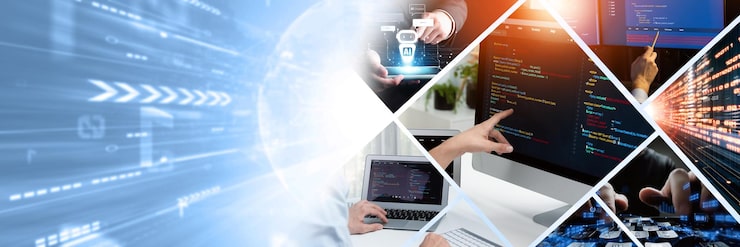 Photo computer programming coding and ai artificial intelligence nlp data development