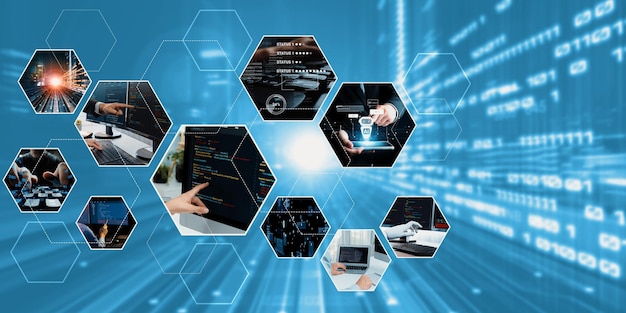 Premium Photo | Computer programming coding and ai artificial ...