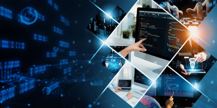 Photo computer programming coding and ai artificial intelligence nlp data development