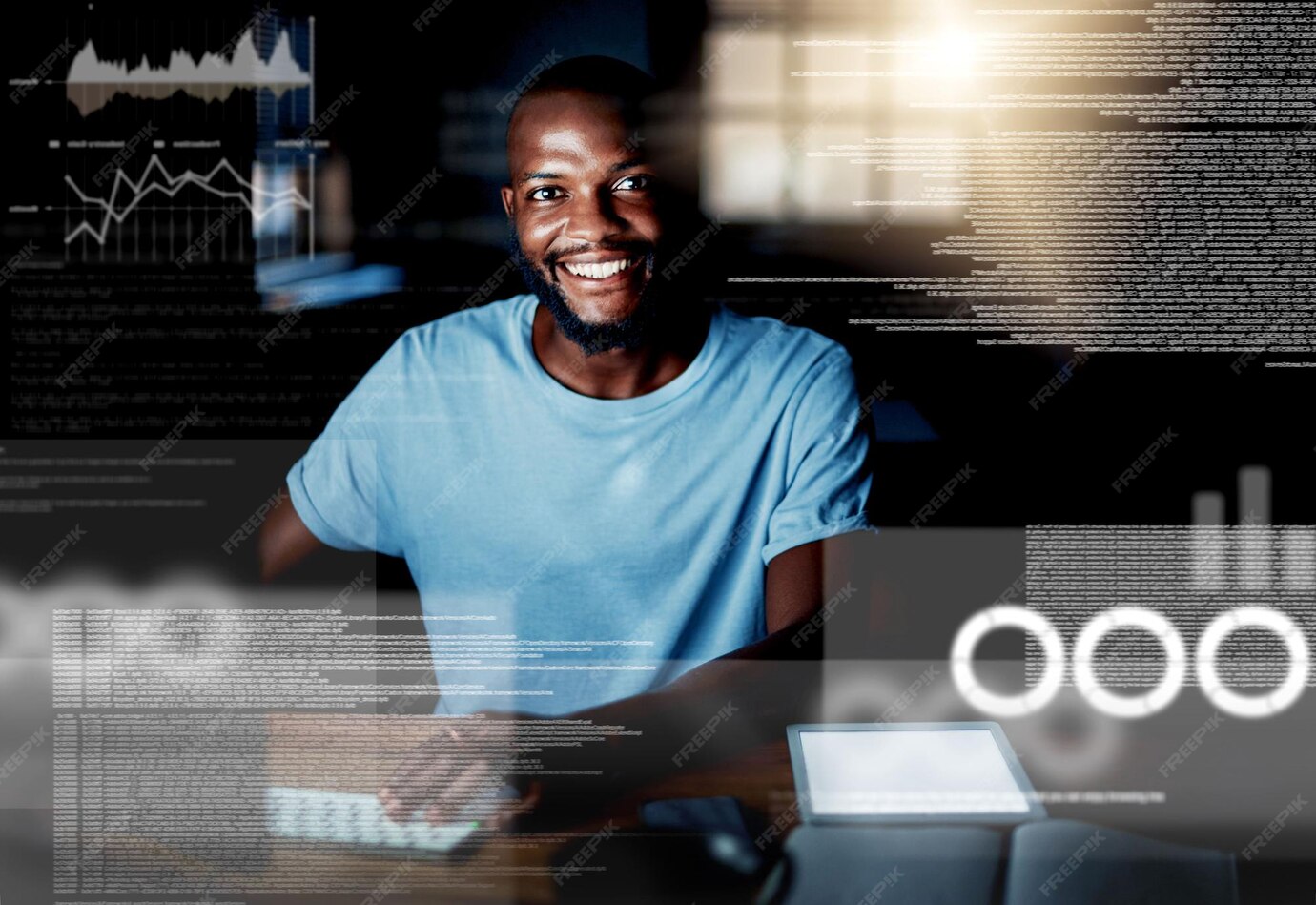Premium Photo | Computer programming coding and web design with a ...