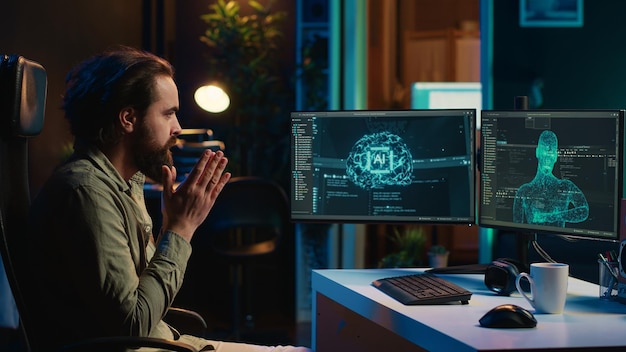 Computer scientist surprised by artificial intelligence greeting him unprompted