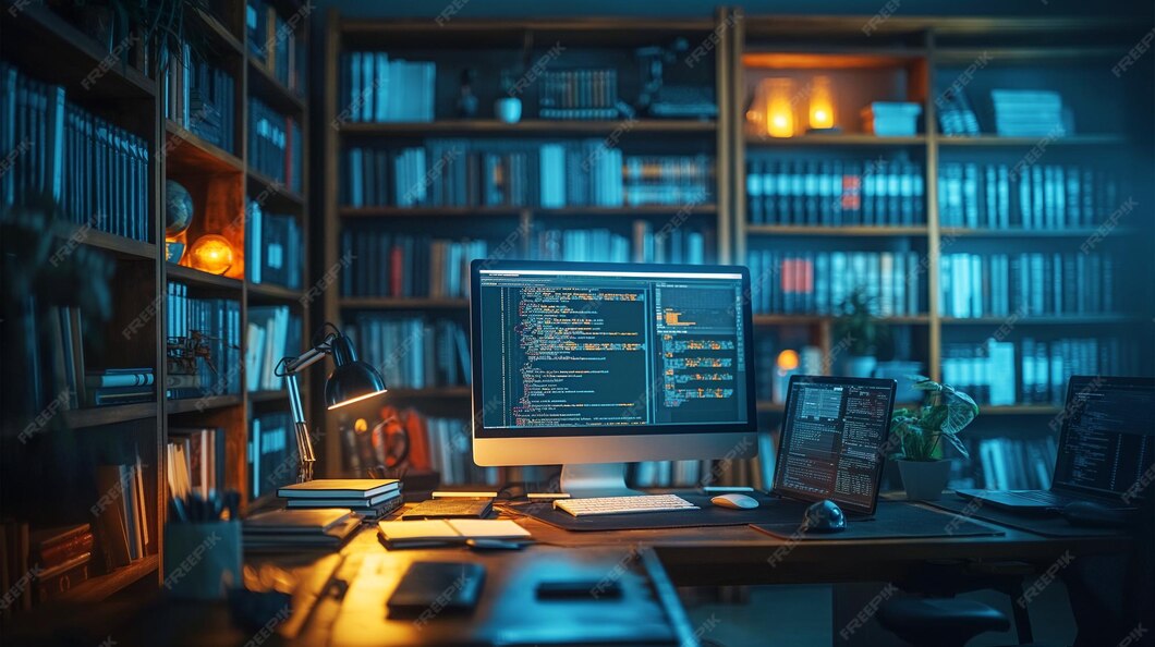 Computer screen displaying complex machine learning algorithms and code ...