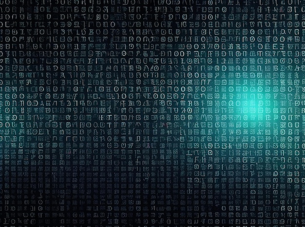 Premium AI Image | A computer screen with binary code and numbers.