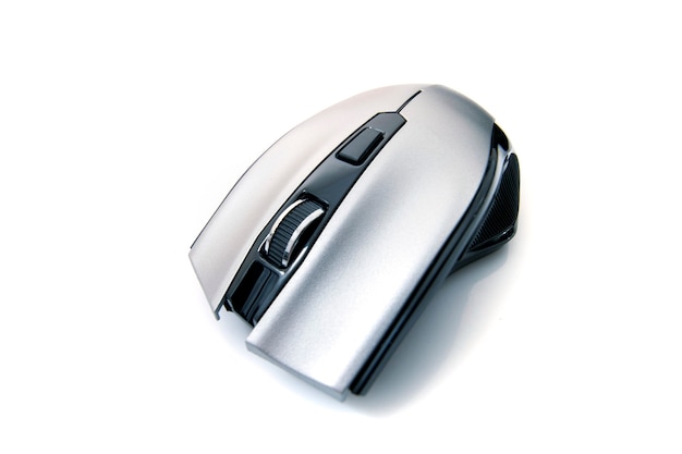 Computer scroll wheel mouse isolated.