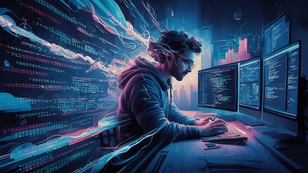 computer software coding with abstract binary data