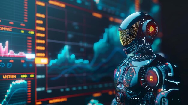 Computer software program used to trade on the stock exchange Robotic traders on the stock exchange Artificial intelligence forex brokers using financial charts to analyze Cyborg traders on the