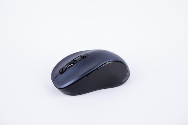 A computer wireless mouse isolated on white background