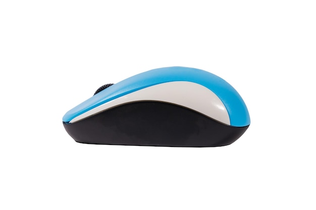 Computer wireless mouse isolated on a white background