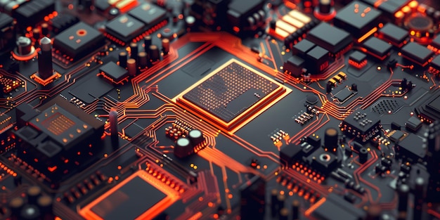 赤い背景のコンピューターで底の文字が書かれています