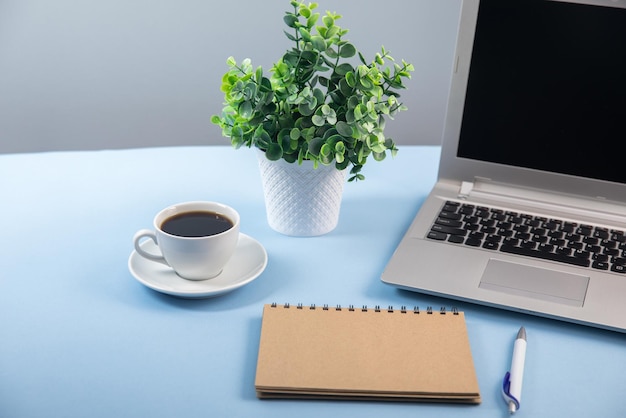 Computer on working table