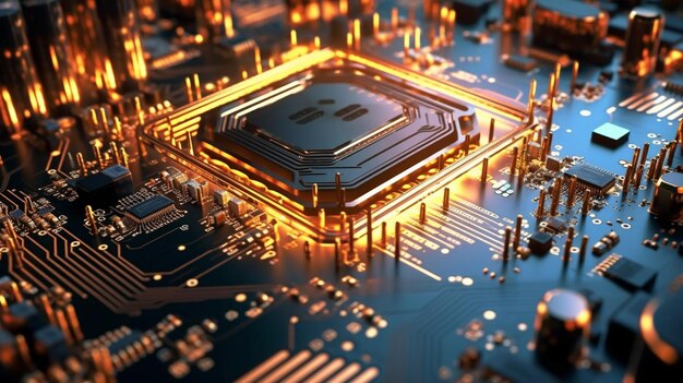 computerchip HD 8K wallpaper Stock Fotografie Beeld