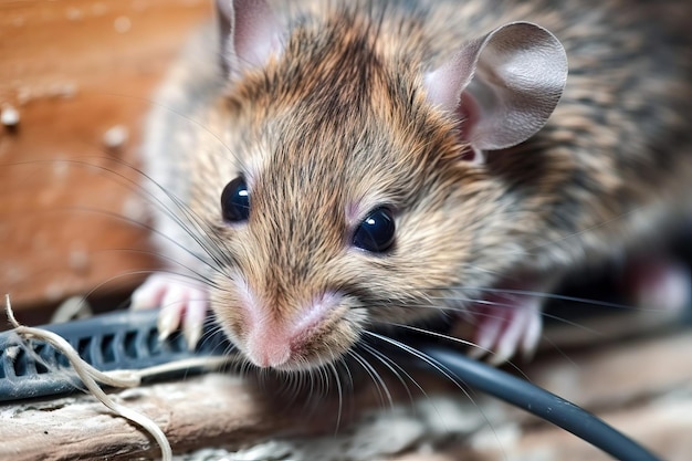 Computerindringer Een muis in het netwerk Generatieve AI