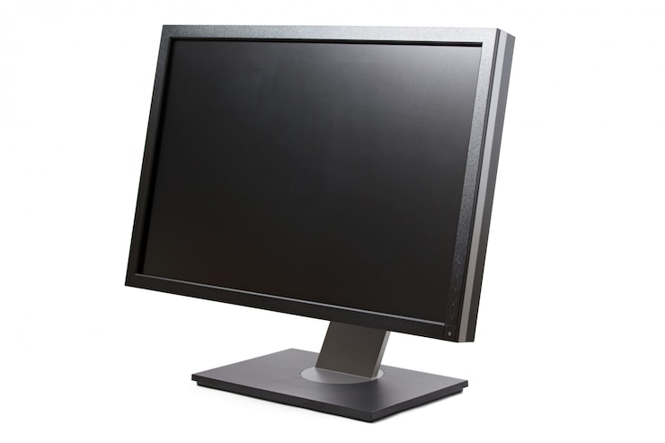 Foto computermonitor geïsoleerd