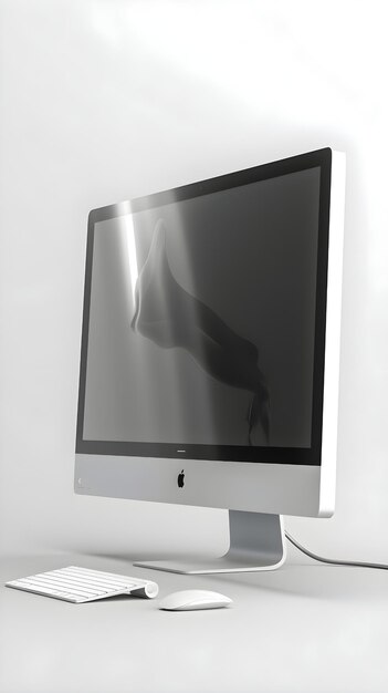 Computermonitor met röntgenbeeld op het scherm 3D-rendering