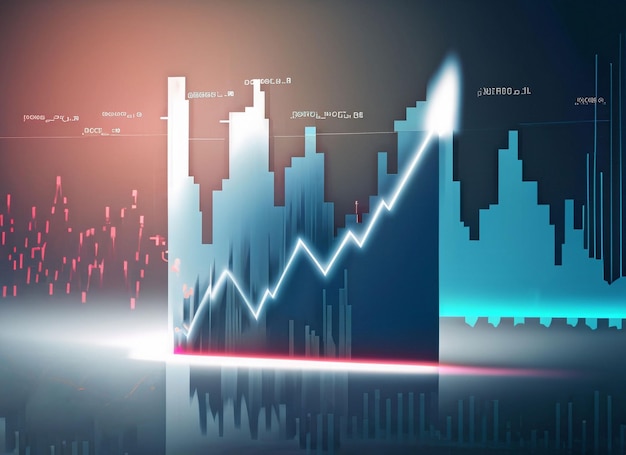 Computertechnologie netwerk neonlicht achtergrond