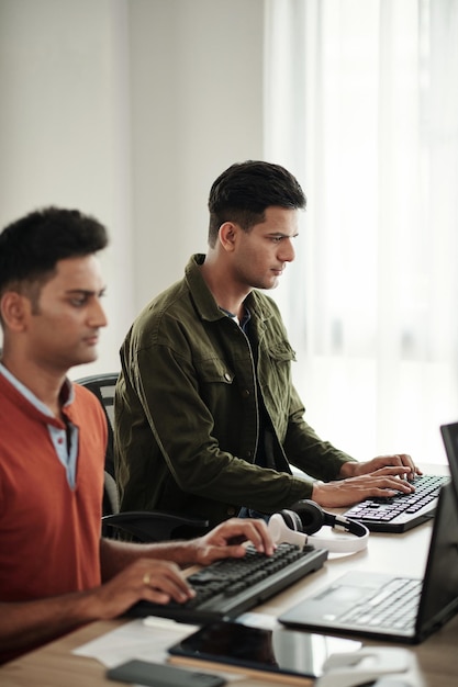 concentrated developers working