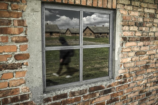 Concentration camp in Auschwitz II Birkenau Poland