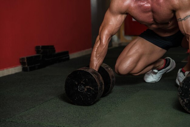 Concentreren voor een deadlift