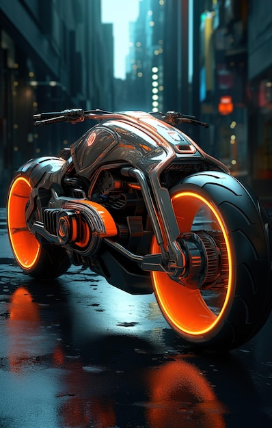 the concept art of the bike