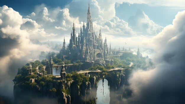 concept art fantasy city