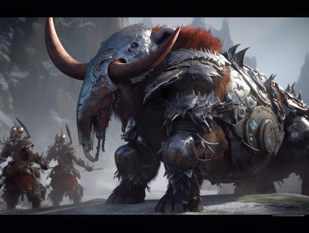 A concept art for the game warcraft