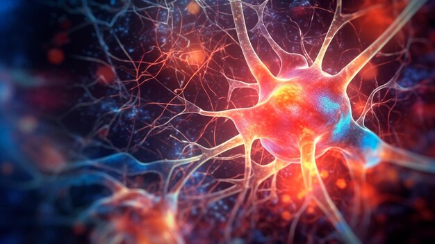 concept art of a human brain exploding with knowledge and creativity generative ai illustrator