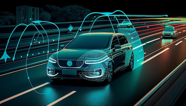 Concept of an autonomous car sensor system for the safety of driverless mode car control Adaptive