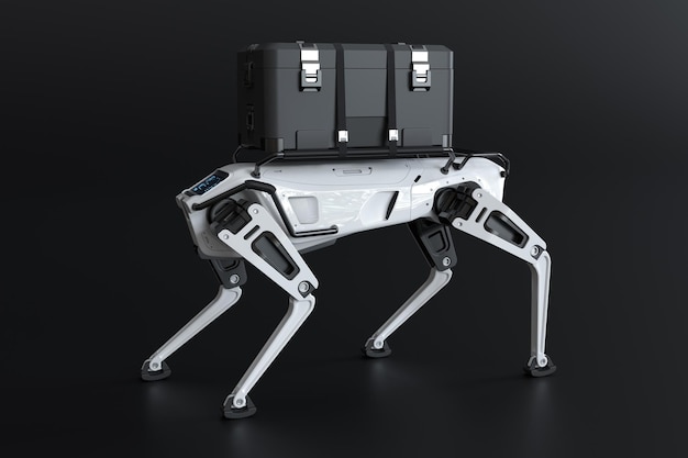 Concept bezorgrobot hond