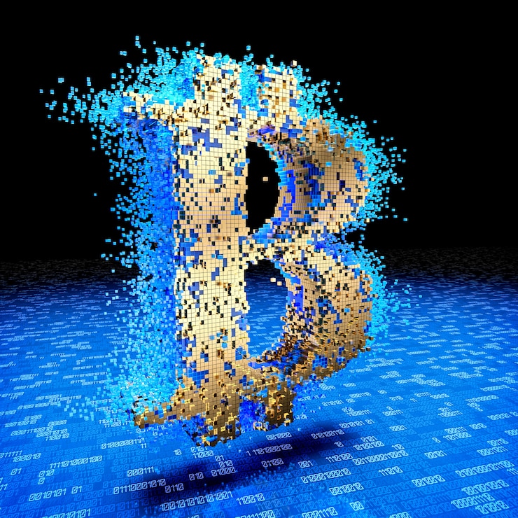 Photo concept of bitcoin