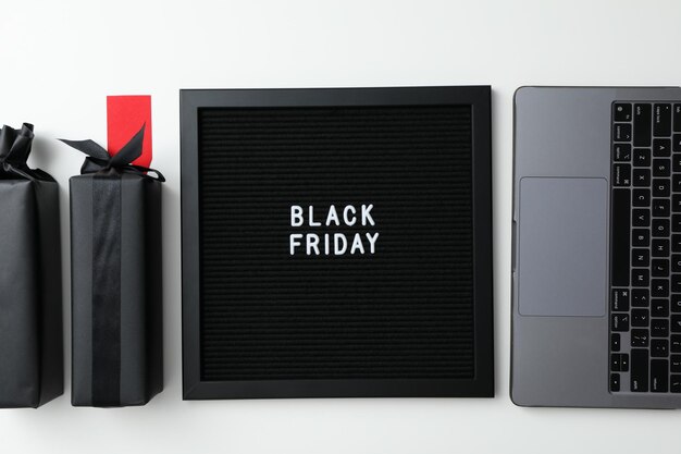 The concept of black friday sale discounts