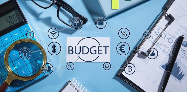 concept of budget business finance