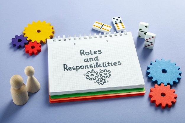 Concept of business roles and responsibilities business concept