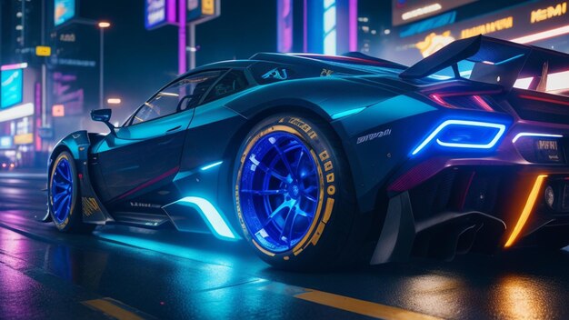 Foto la concept car e' un marchio del futuro.